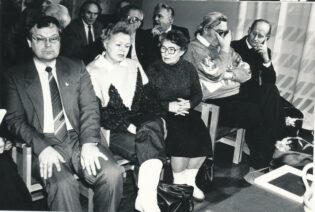 Eesti Spordiajaloo Seltsi asutamiskoosolek ESM-s 28. novembril 1989 Foto: ESOM